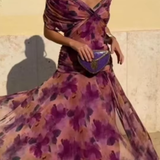 Louise™ pikk tseremooniakleit elegantne V-kaelusega