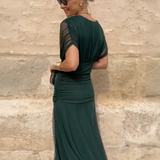 Louise™ pikk tseremooniakleit elegantne V-kaelusega