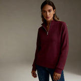 Lenka | Elegantne Polo Lukuga Kampsun