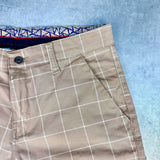 Karjella slim-fit ruudulised püksid