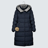 Karolína | Elegantne pikk talveparka kapuutsiga