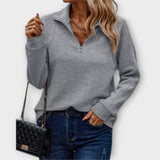 Lenka | Elegantne Polo Lukuga Kampsun