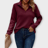 Lenka | Elegantne Polo Lukuga Kampsun
