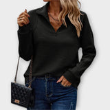 Lenka | Elegantne Polo Lukuga Kampsun